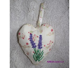 Stickdatei - Lavendel inkl. ITH Beutel & Herz